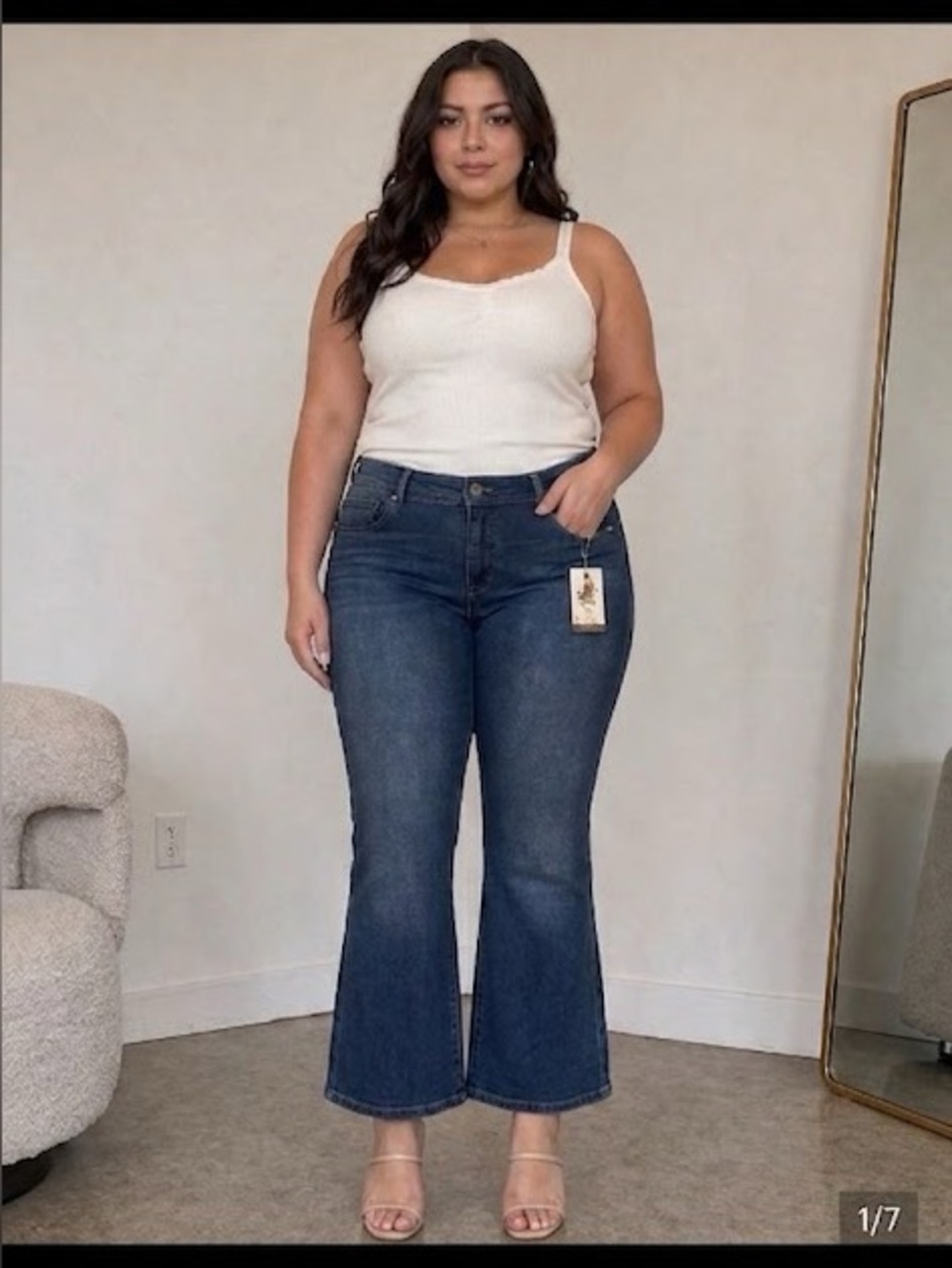 Sofia by Sofia Vergara Dark Blue Flare Jeans